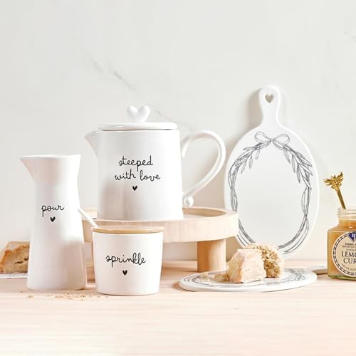 Santa Barbara Design Studio Ceramic Sugar and Creamer Set Sugar Bowl