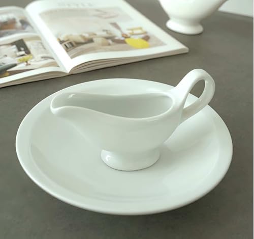 Gravy Boat, 9.4 oz Sauce Boat, 280 ml Gravy Bowl, Ceramic Serving