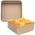 Brownie Pan, 2 Pack Square Baking Pan Square Cake Pan Non Stick Baking
