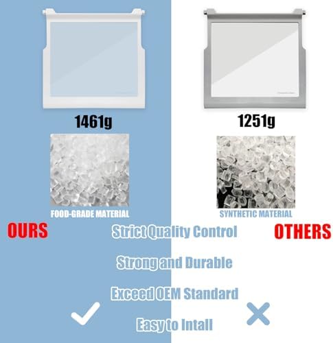 WPW10276348 Refrigerator Glass Shelf Compatible With Whirlpool