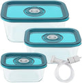Avid Armor BPA-Free Borosilicate Glass Vacuum Containers, Set of 3