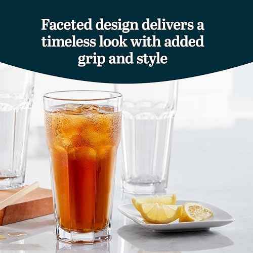 Libbey Gibraltar DuraTuff Drinking Glass Drinking Cup Set, Iconic