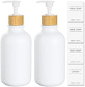 KASUNTING White Soap Dispenser Set, 2 Pack, 17 Fl Oz