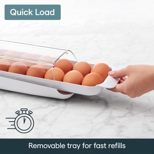 YouCopia FridgeView Rolling Egg Holder, Stackable