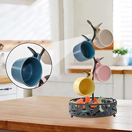 VANRA Mug Tree Holder Stand Coffee Mug Rack Countertop with Coffee Pod