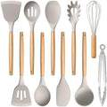 E-far Silicone Cooking Utensils Set, 10-Piece Heat Resistant Kitchen