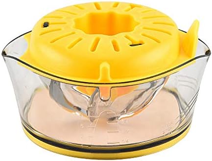 Kasmoire Manual Citrus Juicer, 8OZ Yellow