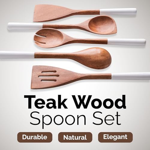 6-Piece Acacia Wood Cooking Utensil Set by INANOSA