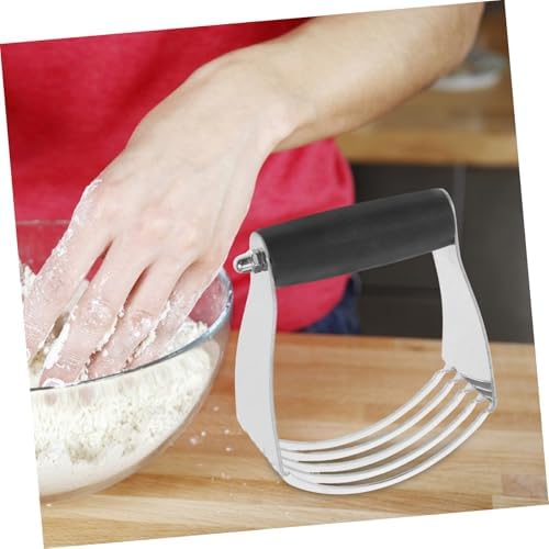 Stainless Steel Dough Blender Pastry Cutter with Blades and Scraper