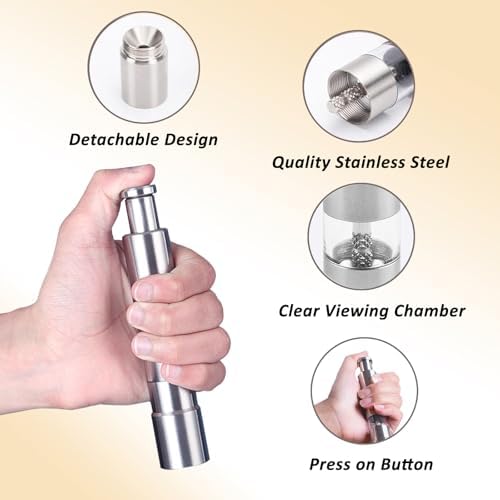 Stainless Steel Salt and Pepper Grinder Set