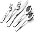18/10 Silverware Set for 8, 40 Piece Stainless Steel Flatware Set Cutlery