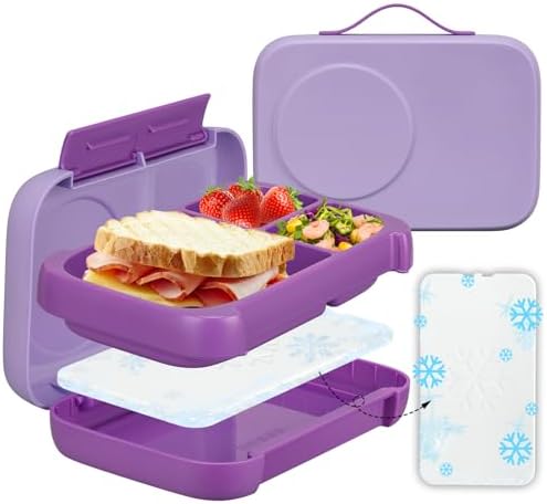 MAISON HUIS Chill Bento Lunch Box for Kids Adult with Ice Pack 3