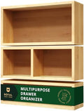 ROYAL CRAFT WOOD Luxury Bamboo Drawer Organizer Storage Box, Bin Set