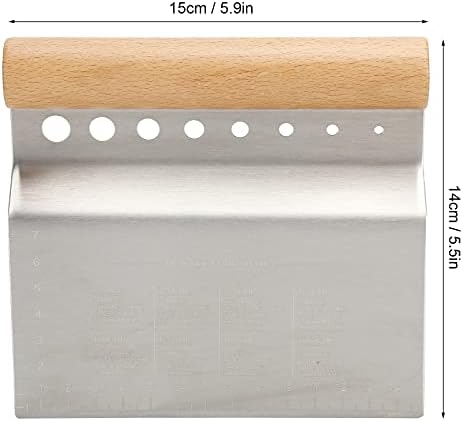 2pcs Stainless Steel Bench Scraper and Dough Cutter, Dough Pastry