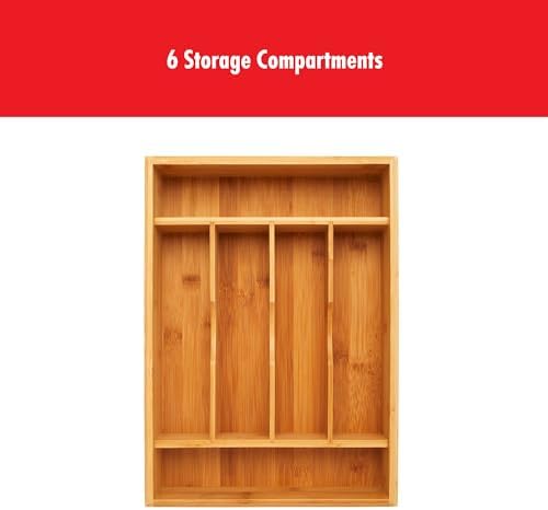 ZWILLING Bamboo Flatware Storage Tray, Kitchen Drawer Organizer for