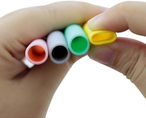 Silicone Reusable Drinking Straws Set with Brush and Case