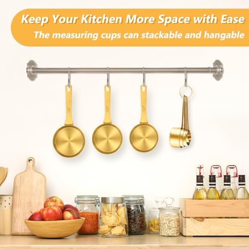 Magnetic Measuring Cups & Spoons Set for Cooking, 15pcs