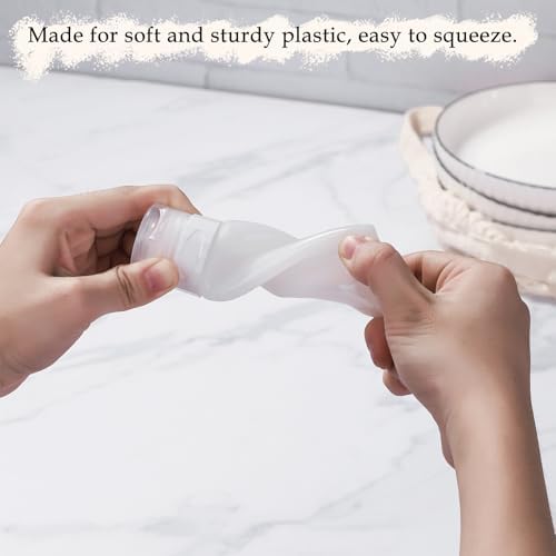 Set of 3 Leak Proof Silicone Travel Bottles Mini Sauce Dispensers