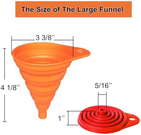 KongNai Kitchen Funnel Set, Small and Large, Kitchen Gadgets