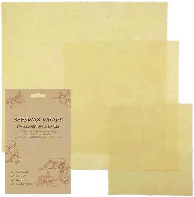 Beeswax Wrap Reusable Beeswax Food Wraps, Eco Friendly, Sustainable