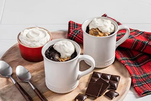 Le Creuset Demi Kettle with 2 Mugs, White/Black