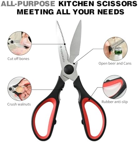 Kitchen Cooking Shears Heavy Duty Kitchen Scissor with, Detachable