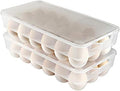Eslite Covered Egg Holder,Egg Storage for Refrigerator,Fits 18