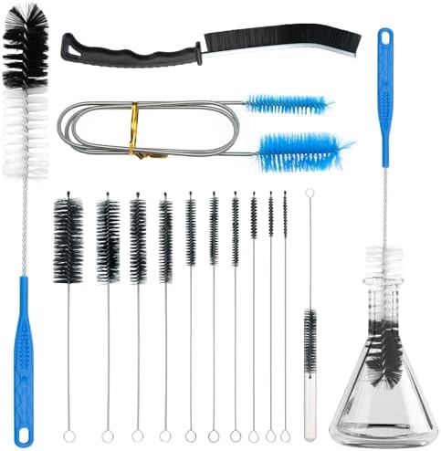 13Pcs Glass Cleaning Kit Tube Pipe Cleaners Straw Cleaner Brush