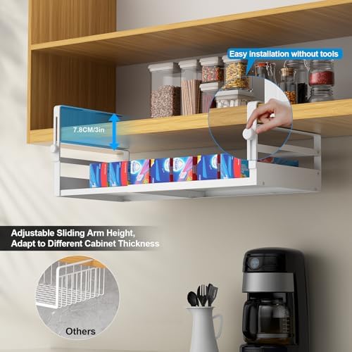 AmonHouseware 2Pack Expandable Under Shelf Storage Basket