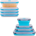 Collapsible Food Storage Containers with Lid & Air Vent, Bundle of