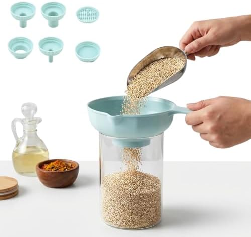7-in-1 Long Handle Dispenser Sets Wide Mouth Versatile Funnel