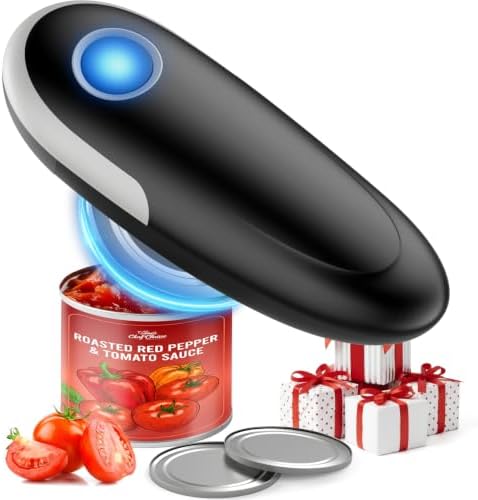 Electric Can Opener, One-Touch Automatic Can Opener for Seniors with
