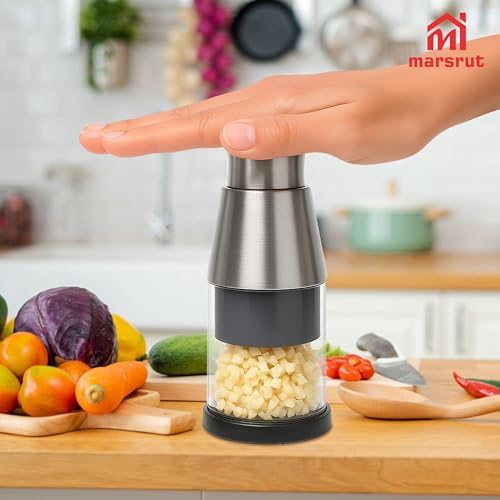Stainless Steel Garlic Press, Silver