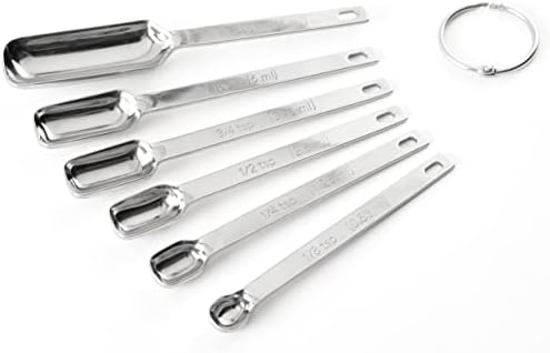 Norpro 3060 Stainless Steel Measuring Spoons, Set of 6