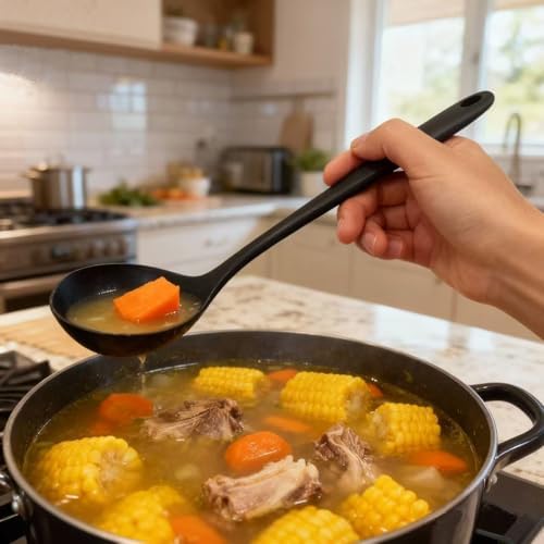 Silicone Slotted Cooking Spoons Cooking Ladle,Strainer Spoon,Skimmer