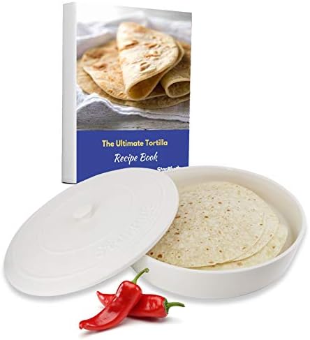 10 Inches Ceramic Tortilla Warmer by StarBlue with Free Recipes ebook