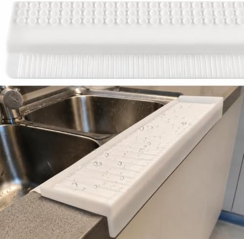 Silicone Sink Edge Protector, Splash Guard & Draining Mat