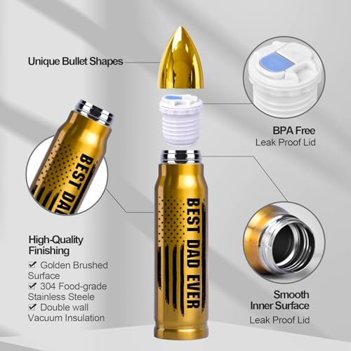 Christmas Stocking Stuffers for Men, 17oz Stainless Steel Bullet