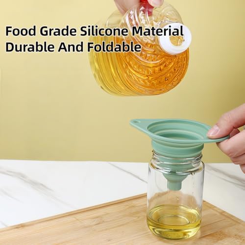 Funnel,6PCs Collapsible Funnel,Small Funnel for Bottles,Jars,and