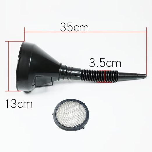 Plastic Oil Funnel Set, 5-Piece Automotive Funnels - Image 2