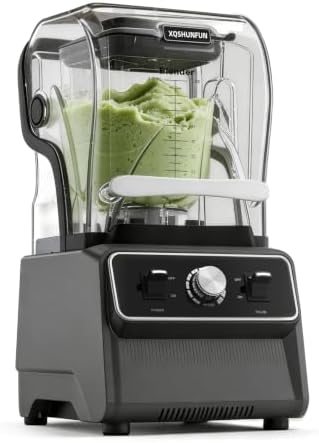 Silent Commercial Blender, 1800W, 68oz