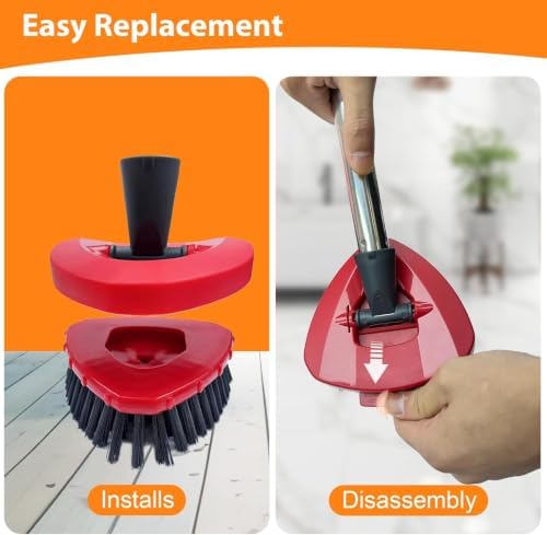 2-Pack Scrub Brush Heads for O-Cedar RinseClean 2-Tank