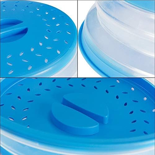 Pack of 2 Collapsible Microwave Food Cover, Splatter Guard, Vented Microwave Lid - Image 6