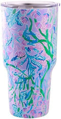 Lilly Pulitzer 30 oz Stainless Steel Tumbler, Secret Escape
