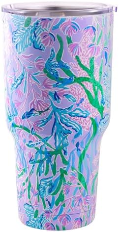 Lilly Pulitzer 30 oz Stainless Steel Tumbler, Secret Escape