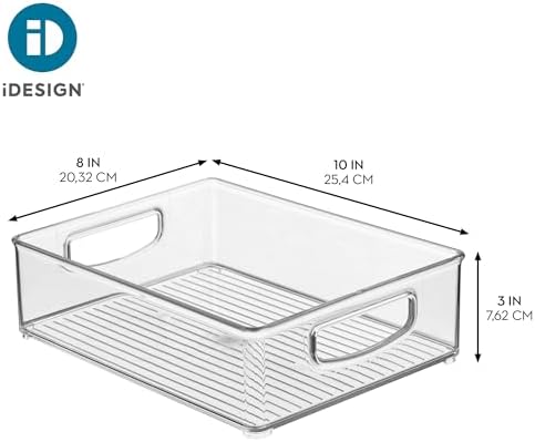 iDesign Stackable Pantry Bin, Clear