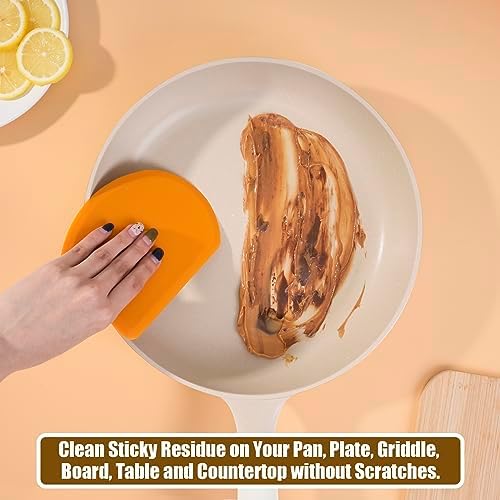 Silicone Dough Scraper with Metal Core