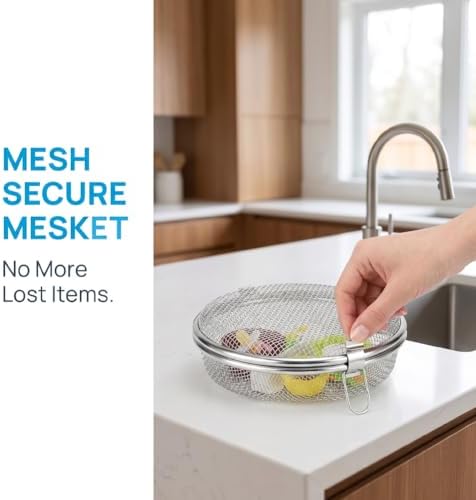 Round Stainless Steel Dishwasher Silverware Basket