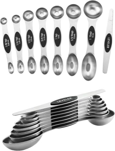Measuring Spoons Set - Stainless Steel Magnetic Measuring Spoons SET