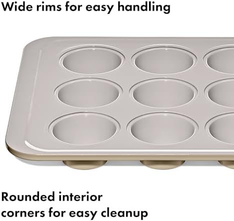 OXO Good Grips Non-Stick Pro Ceramic Coated Metal Bakeware, 12-Cup